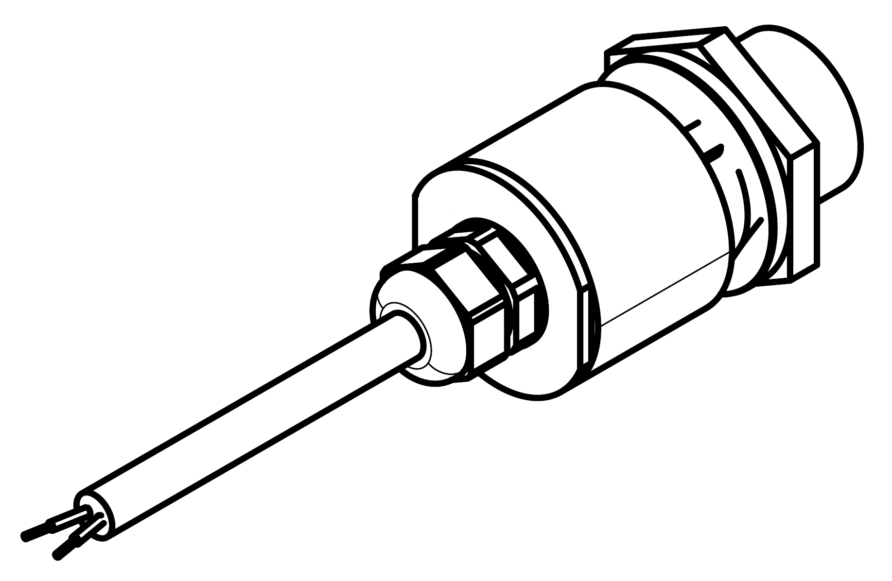 Sketch of the component for explosion protected CS. compressors (part no. 347 340 01)
