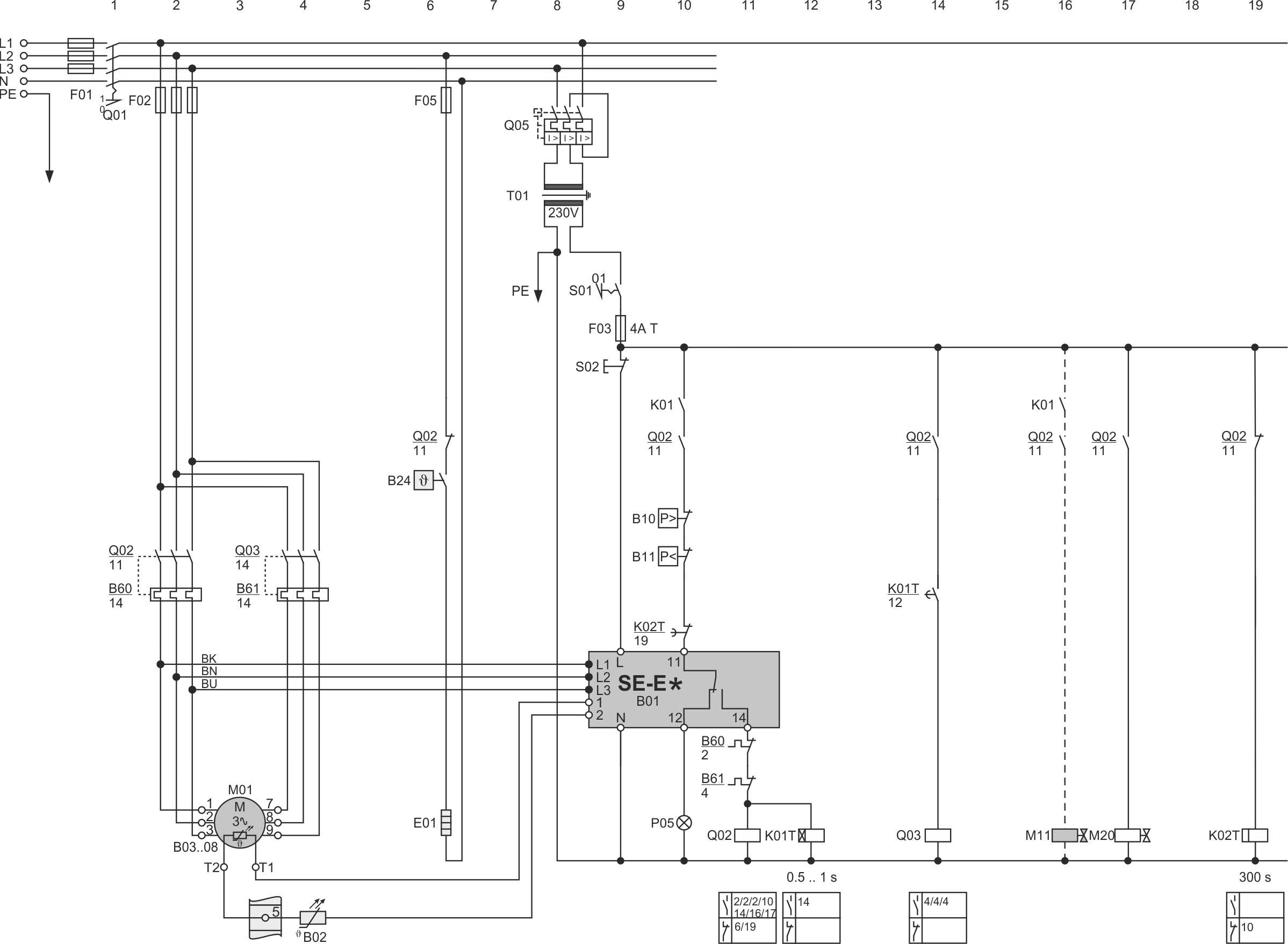 Compresseur à vis compact hermétique VSK41 avec moteur standard, dispositif de protection SE-E* et démarrage en bobinage partiel