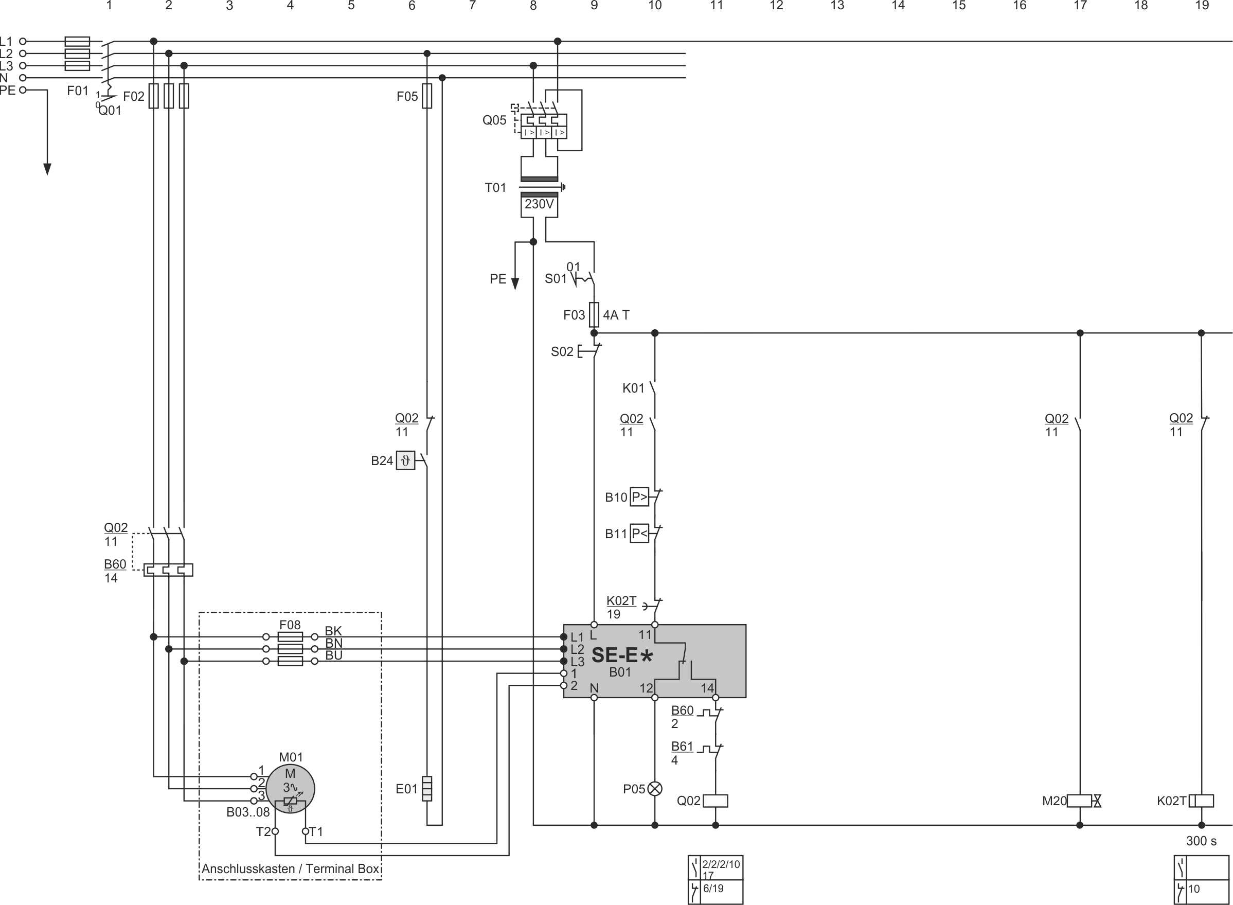 Hermetic compact screw compressor VSK31 with terminal box, protection device SE-E* and direct-on-line start