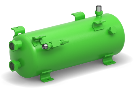 Example: horizontal liquid receiver F202HA