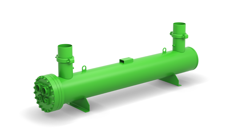 Example: direct expansion evaporator of the DH series