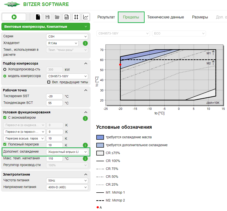 Области применения при работе с прямым впрыском жидкости