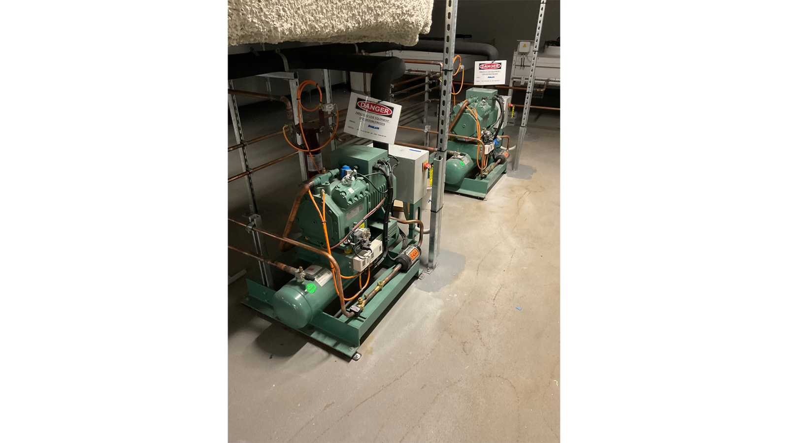 Remote unit for blast freezer