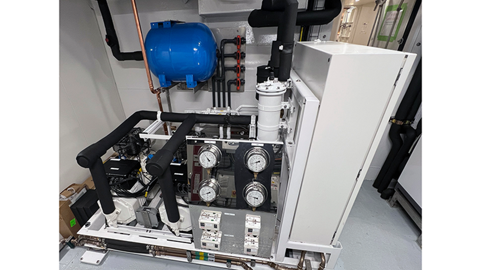 BITZER reciprocating compressors installed in a system