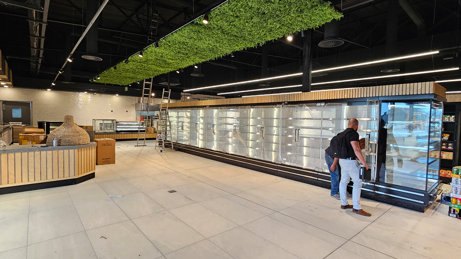 SPAR market interior during construction