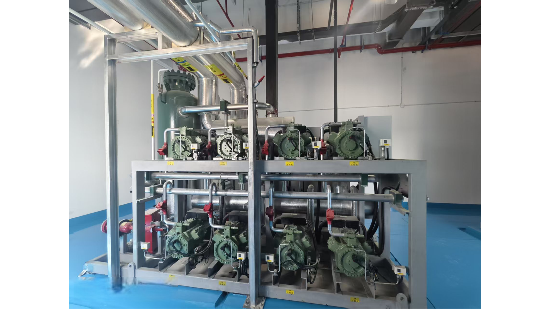 The new refrigeration system at Yunnan International Logistics Port is using a CO₂/R507A cascade system.