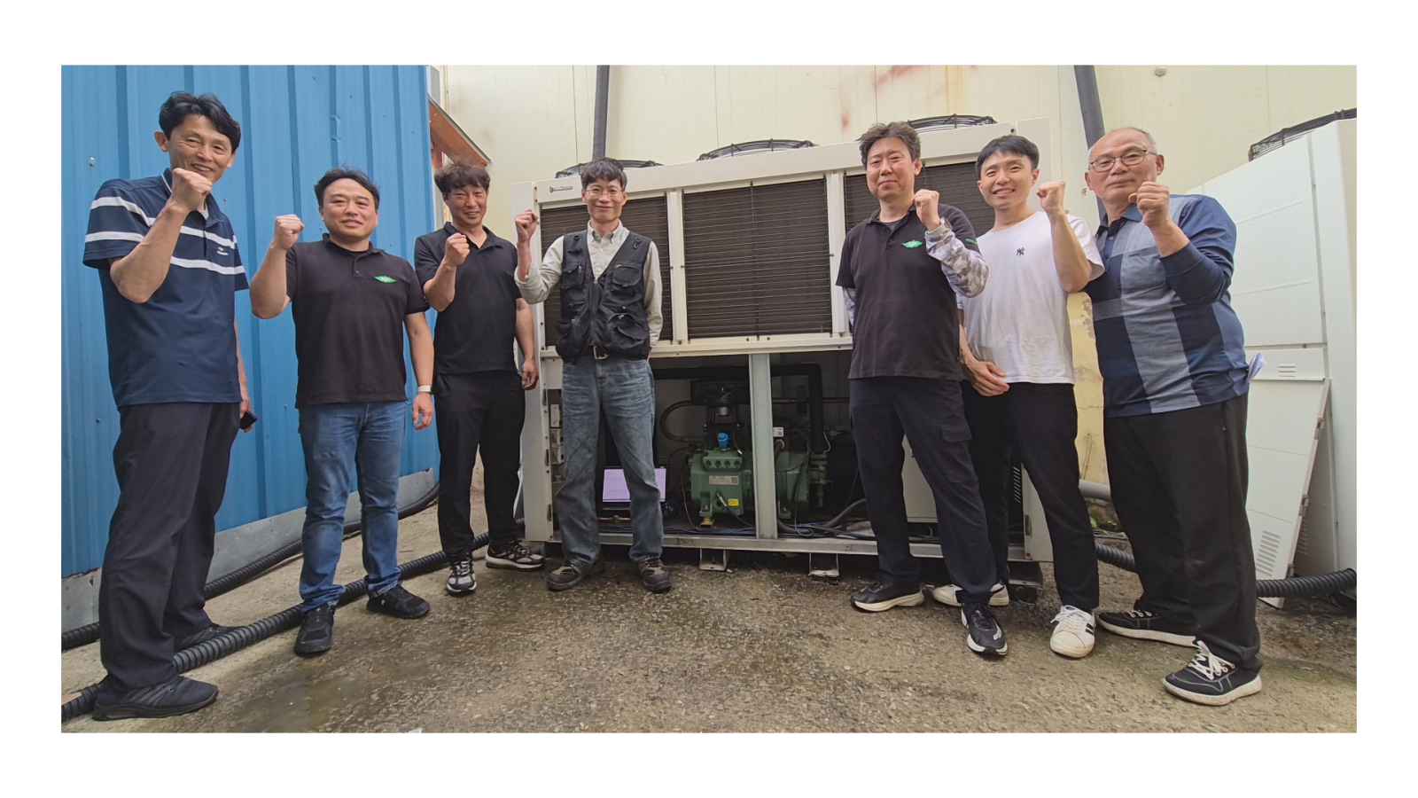 The project partners are pleased with the successful upgrade of the compressor, which will result in reduced energy consumption of the system